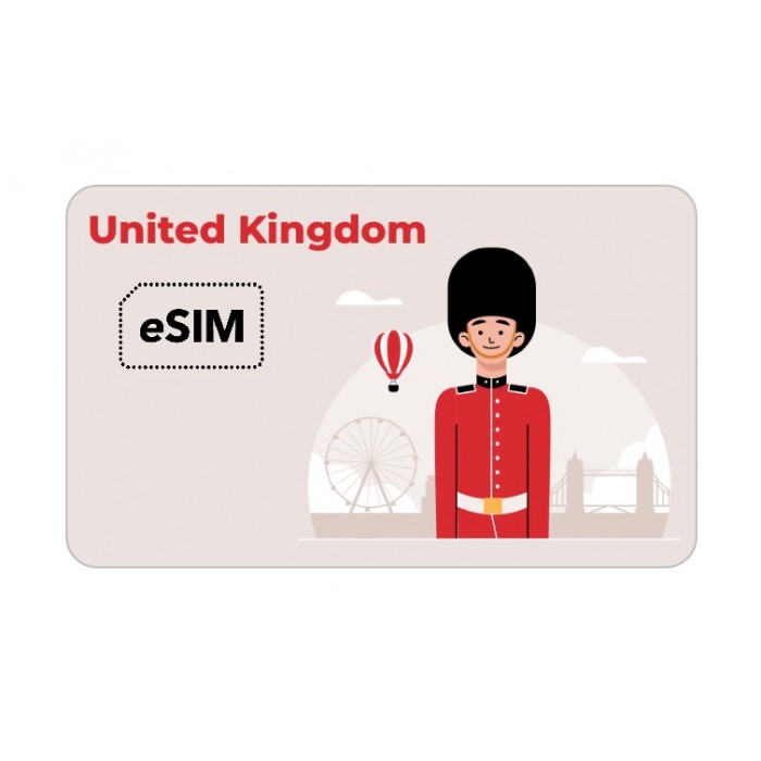 eSIM Royaume Unis O2 Roaming