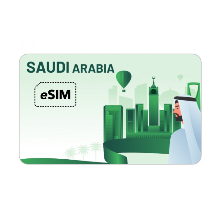 eSIM Arabie Saoudite 1Go (Roaming Mobily). UPeSIM eSIM store